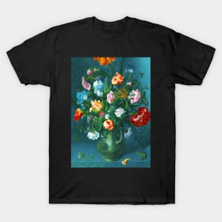 Flower in a Vase Vintage Painting T-Shirt